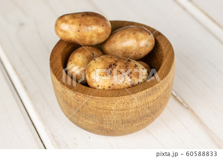 Tiramisu almond nut on grey wood 60588833