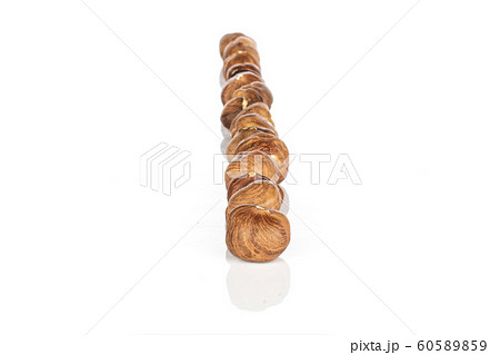 Tasty brown hazelnut isolated on white 60589859