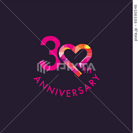 30周年　ハート　エンブレム 60590546