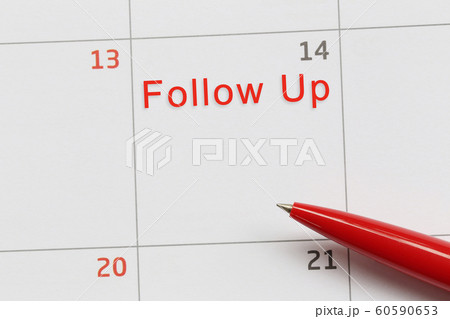 Red pen point to a empty space on the calendar and have follow up text. Red pen point to a empty space on the calendar and have follow up text. 60590653