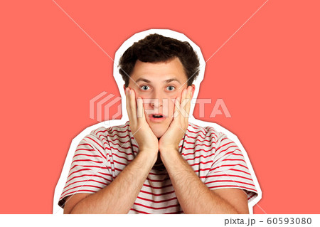 emotional man isolated emotional man isolated 60593080