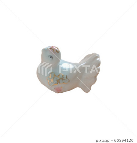 Image of ceramic bird isolated on white background Image of ceramic bird isolated on white background 60594120