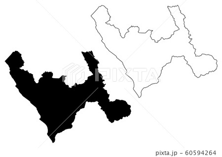 Department of La Libertad map vector.... 60594264
