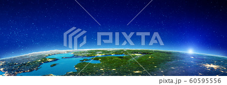 East Europe city lights East Europe city lights 60595556