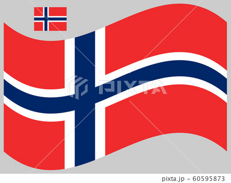 Wave Norway Flag Vector illustration Eps 10 60595873