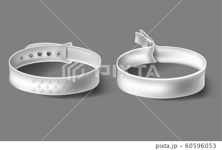 Festival Party White Wristbandsのイラスト素材