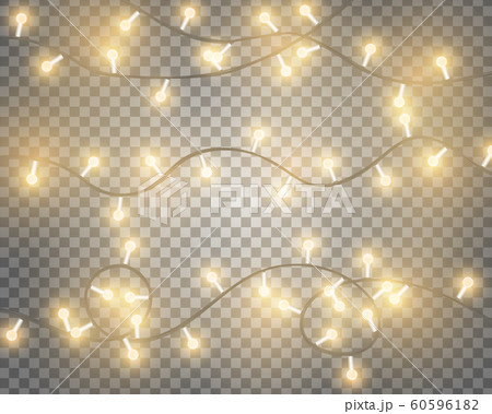 Realistic glowing light bulb decoration on 60596182