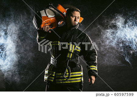 brave fireman in uniform brave fireman in uniform 60597599