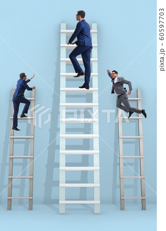 Career progression concept with various ladders Career progression concept with various ladders 60597703