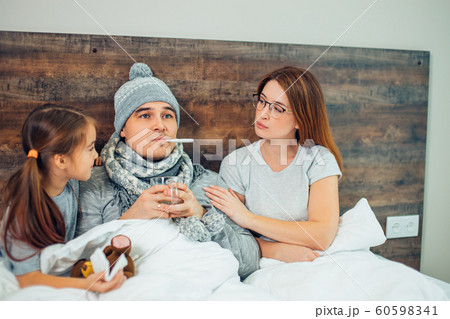 caucasian family suffering from disease caucasian family suffering from disease 60598341