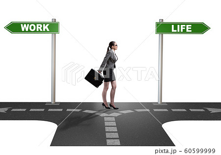 Work life or home balance business concept 60599999