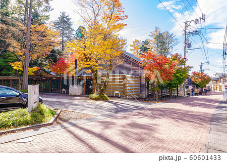 軽井沢の街並み【長野県】 60601433