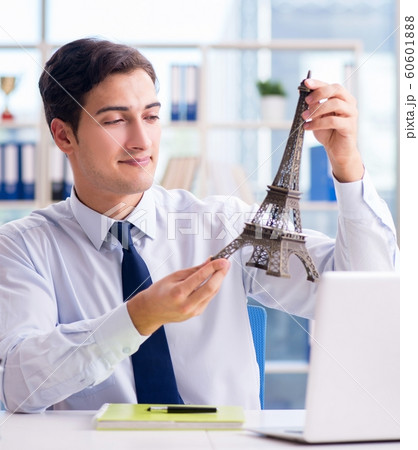 Sales agent working in travel agency 60601888