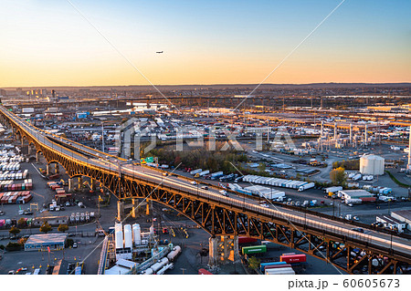 《ニュージャージー》コンテナヤード・空撮 60605673