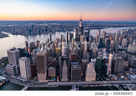 《ニューヨーク》マンハッタン上空・航空写真 60606665