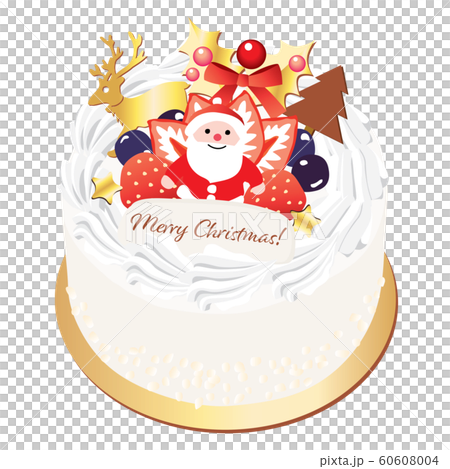Fresh cream Christmas cake with Santa 60608004