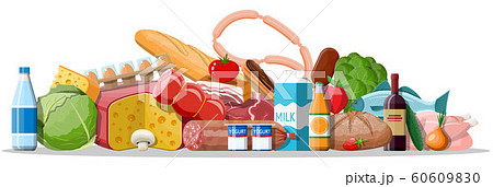 Fresh organic food and drinks. 60609830