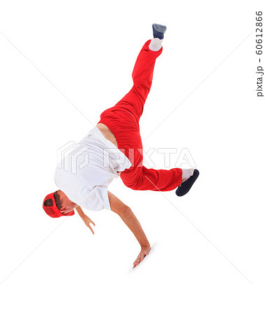 Teenager dancing breakdance in action 60612866