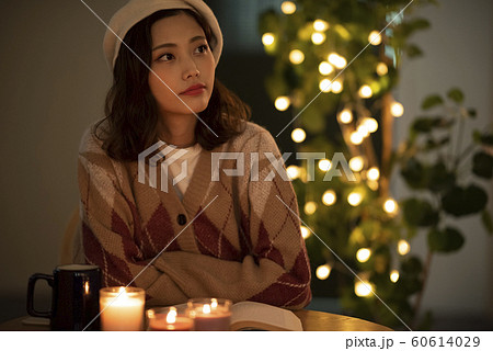 女性 ティータイム 冬 女性 ティータイム 冬 60614029