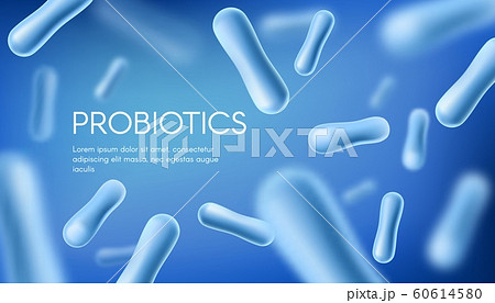 Probiotics lacto bacteria healthy digestion poster 60614580