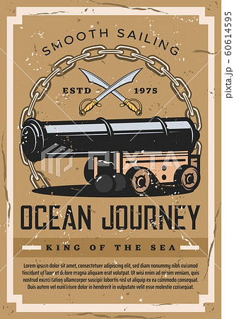 Nautical vintage poster, ocean marine ship journey Nautical vintage poster, ocean marine ship journey 60614595