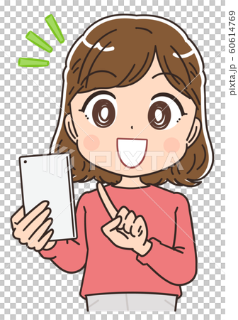 女性 かわいい イラスト 素材 女性 かわいい イラスト 素材 60614769