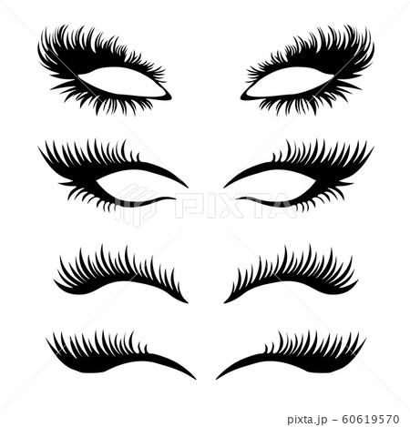 Lashes set. False eyelashes collection. 60619570