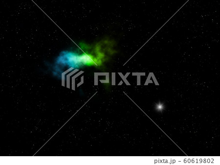 Being shone nebula and star field. 3D rendering Being shone nebula and star field. 3D rendering 60619802