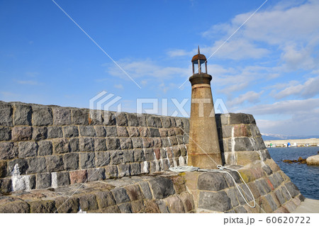 北海道函館市入船町入船漁港の冬の風景を撮影 60620722