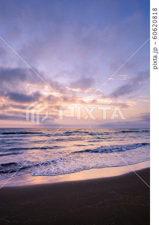 千里浜海岸の夕暮れ 千里浜海岸の夕暮れ 60620818