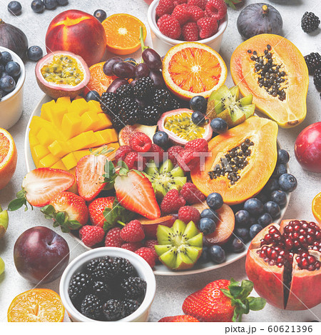 Delicious rainbow fruits 60621396