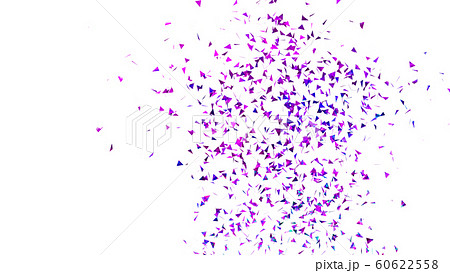 Cgトライアングル 三角形の紙吹雪のイラスト素材