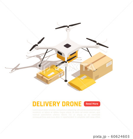 Parcel Quadcopter Isometric Background Parcel Quadcopter Isometric Background 60624603