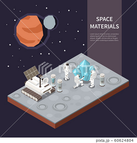 Space Ship Isometric Illustration 60624804