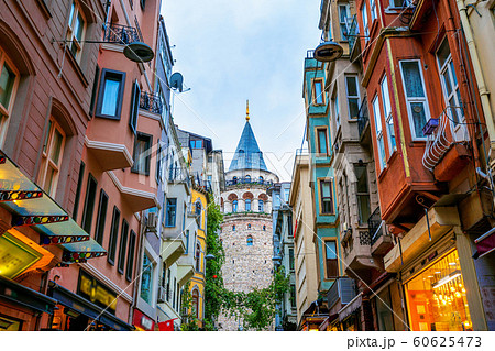 Galata tower in Istanbul, Turkey. 60625473