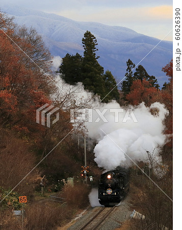 晩秋の磐越西線SL 60626390
