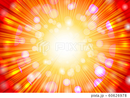 Yellow and red radial glitter background material - Stock Illustration  [60626978] - PIXTA