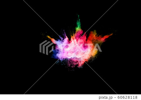 abstract colored dust explosion on a black background.abstract powder splatted background,Freeze motion of color powder exploding/throwing color powder, multicolored glitter texture. abstract colored dust explosion on a black background.abstract powder splatted background,Freeze motion of color powder exploding/throwing color powder, multicolored glitter texture. 60628118