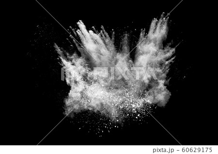 White powder explosion on black background. Colored cloud. Colorful dust explode. Paint Holi. White powder explosion on black background. Colored cloud. Colorful dust explode. Paint Holi. 60629175