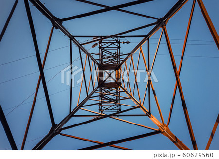 Underneath a truss pillar construction. Different 60629560