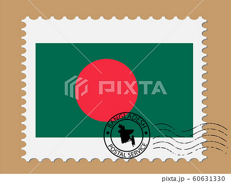 Bangladesh Flag Postage Stamp Vector illustration 60631330