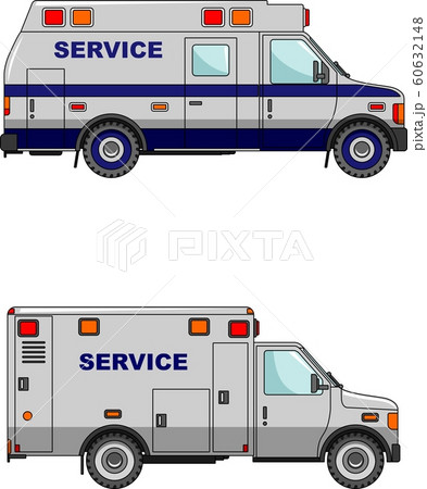 Service car on a white background in a flat style Service car on a white background in a flat style 60632148