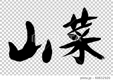 筆文字　山菜 60632920