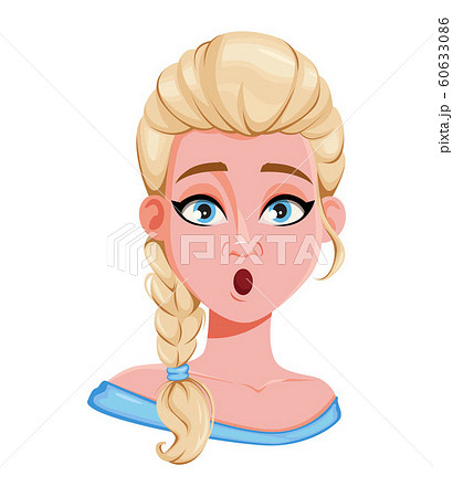Face expression of beautiful blonde woman Face expression of beautiful blonde woman 60633086