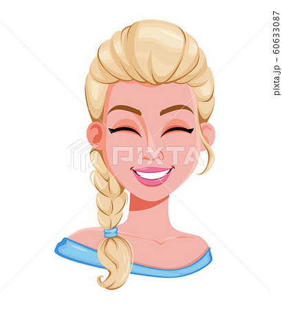 Face expression of beautiful blonde woman 60633087