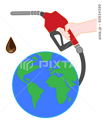 石油は資源エネルギー問題の一つであるのイラスト素材