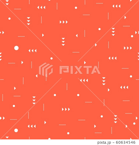 Geometric Seamless Pattern with Dots and Arrows 60634546