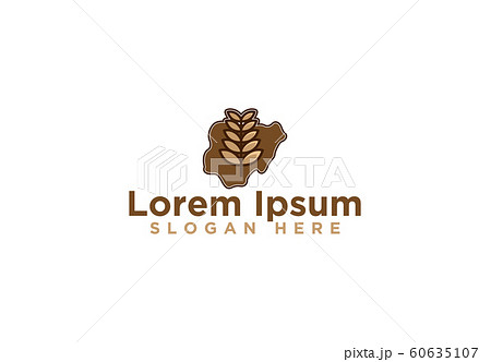 Abstract Wheat Grain Logo Designs, Vector 60635107