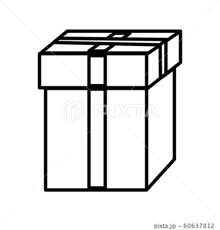 Black and white small simple linear icon of a Black and white small simple linear icon of a 60637812