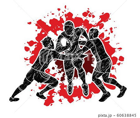 Rugby player action cartoon sport, Sportsman graphic vector. Rugby player action cartoon sport, Sportsman graphic vector. 60638845